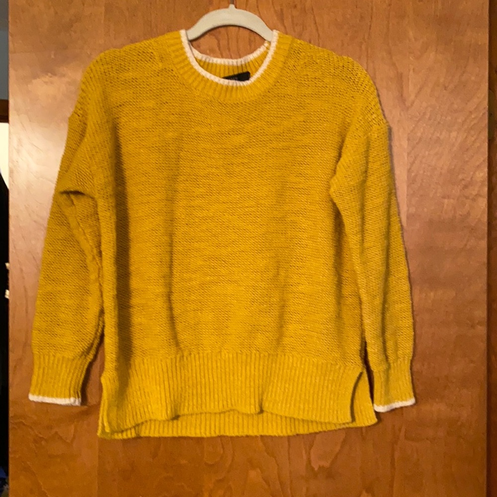 JCrew mustard yellow sweater size Small